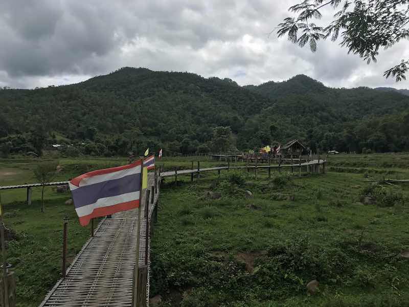 Bamboo Bridge near Pam Box waterfall