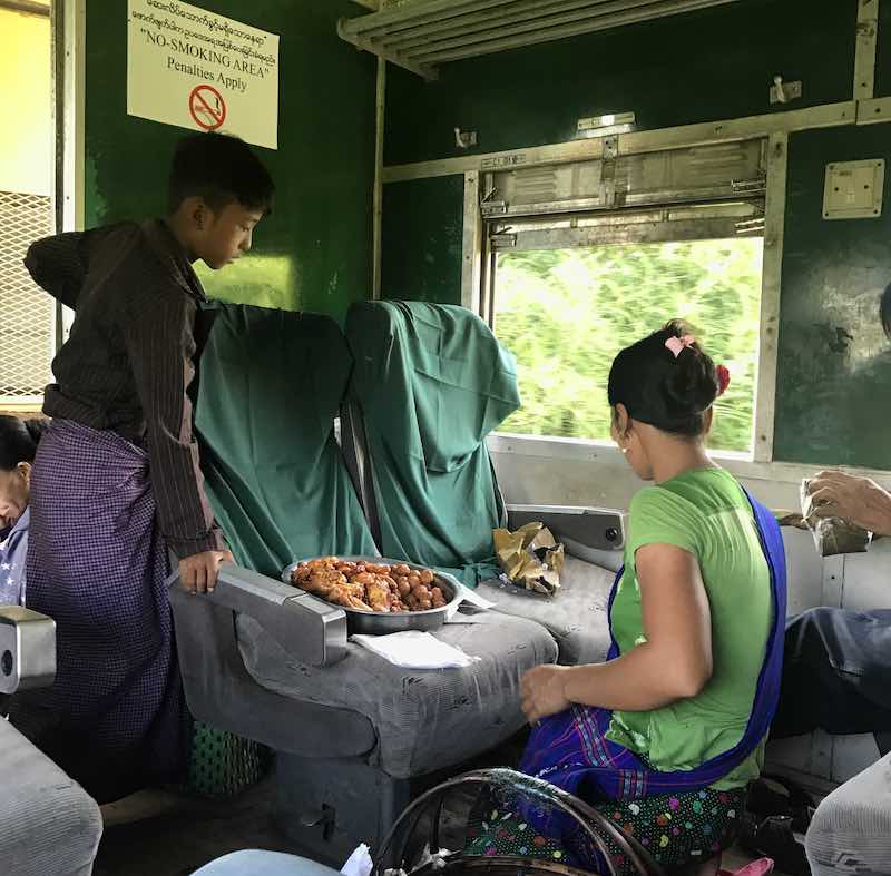 Food served at a stop